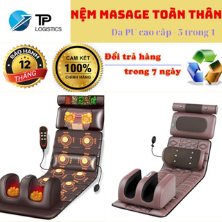Thảm/Nệm Massage Toàn Thân 5 trong 1  - Chất Liệu Da Cao Cấp