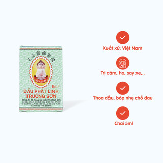 Dầu Phật Linh 5ml (Hộp 1 chai)