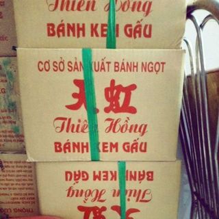  SỈ THÙNG 5KG Bánh Đầu Gấu Nhân Kem Thiên Hồng 