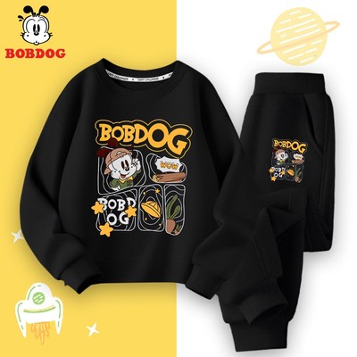 Bộ quần áo nỉ cho bé trai BOBDOG chất liệu cotton da cá ấm áp in hình cute độc đáo MX-BDO07