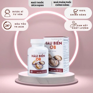 Viên Uống Bổ Thận, Tinh Chất Hàu Biển OB Bổ Sung Kẽm Cho Nam Giới (Hộp 30v)