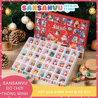   HÀNG SẴN Hidden box hộp quà Noel bất ngờ 40 món bí mật Sansanvu  Blind Box móc khóa đếm ngược quà cho bé 