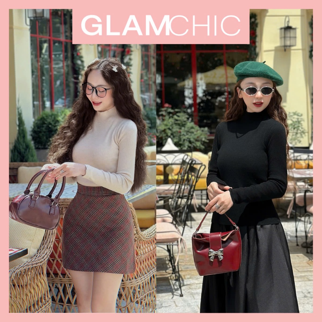 Áo Len Tăm Usagi Dài Tay Cổ Thấp Giữ Nhiệt Thu Đông, Chất Len Mịn Dễ Phối Đồ Glamchic | BigBuy360 - bigbuy360.vn