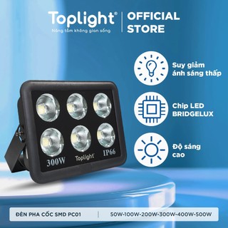 ĐÈN PHA CỐC CHIẾU XA TOPLIGHT SMD MODEL 01 CÔNG SUẤT 300W-500W