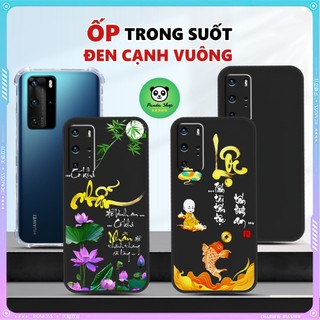Ốp lưng Huawei P40 / P40 PRO Cạnh Vuông Bảo Vệ Cam /thư pháp, tài lộc, may mắn
