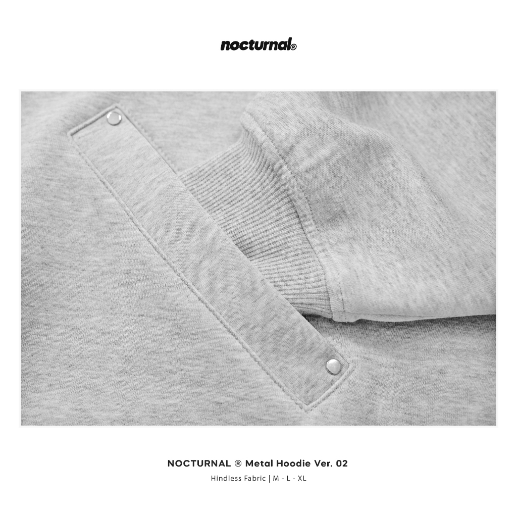 Áo Hoodie Trùm Đầu Form Boxy NOCTURNAL Metal Hoodie Unisex Nam Nữ Local Brand | BigBuy360 - bigbuy360.vn