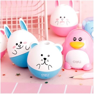 Chuốt gọt chì lật đật con gấu Deli 0522. - Văn phòng phẩm Thu Thảo