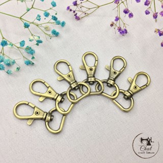 [SET 4 chiếc] Khoen móc càng cua - Size 1.5cm đồng atimon cao cấp