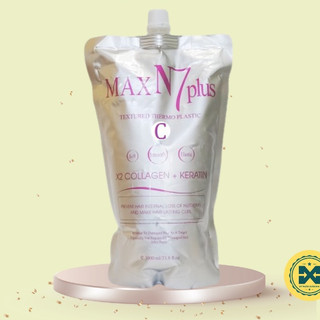 Cặp Thuốc Uốn Tóc Max N7 Plus Collagen Keratin 1000ml *2