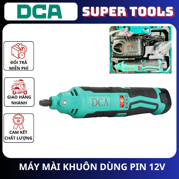 DCA Máy mài khuôn dùng pin 12V ADSJ10EK <HÀNG CHÍNH HÃNG DCA>