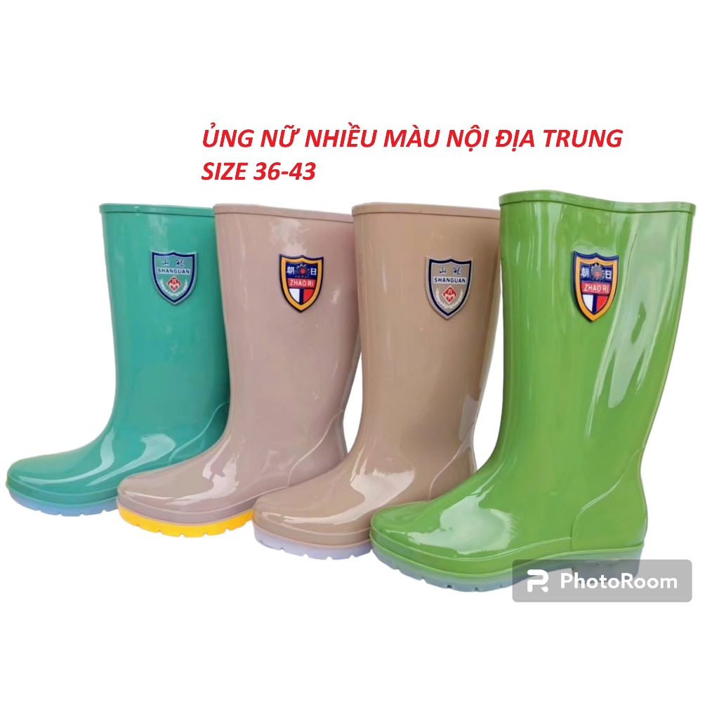 (ỦNG NỮ) Ủng lao động NỘI ĐỊA TRUNG nhiều màu size 36 - 43, ủng đi mưa, ủng nữ 1688
