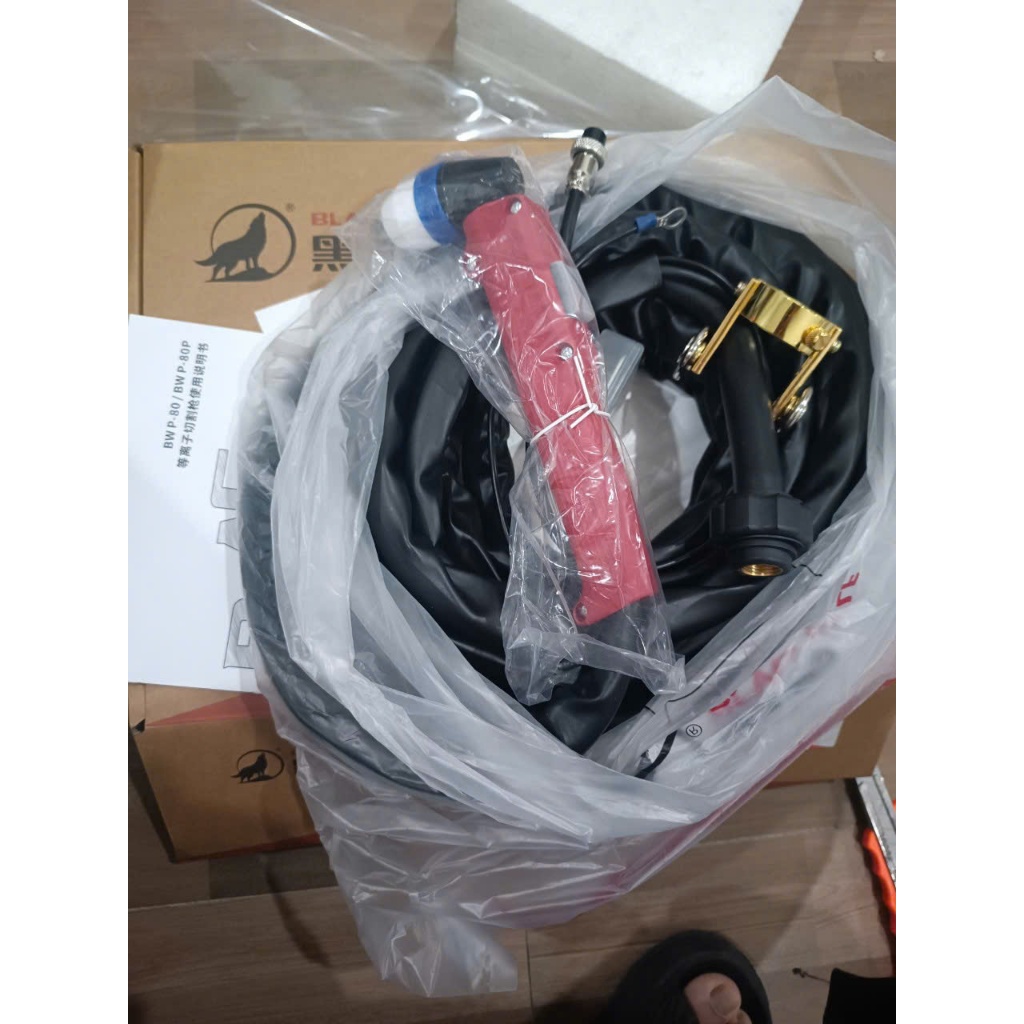 [Chính hãng]Mỏ cắt plasma P80 dây 4m Blackwolf loại đẹp, dây cắt plasma P80 con sói