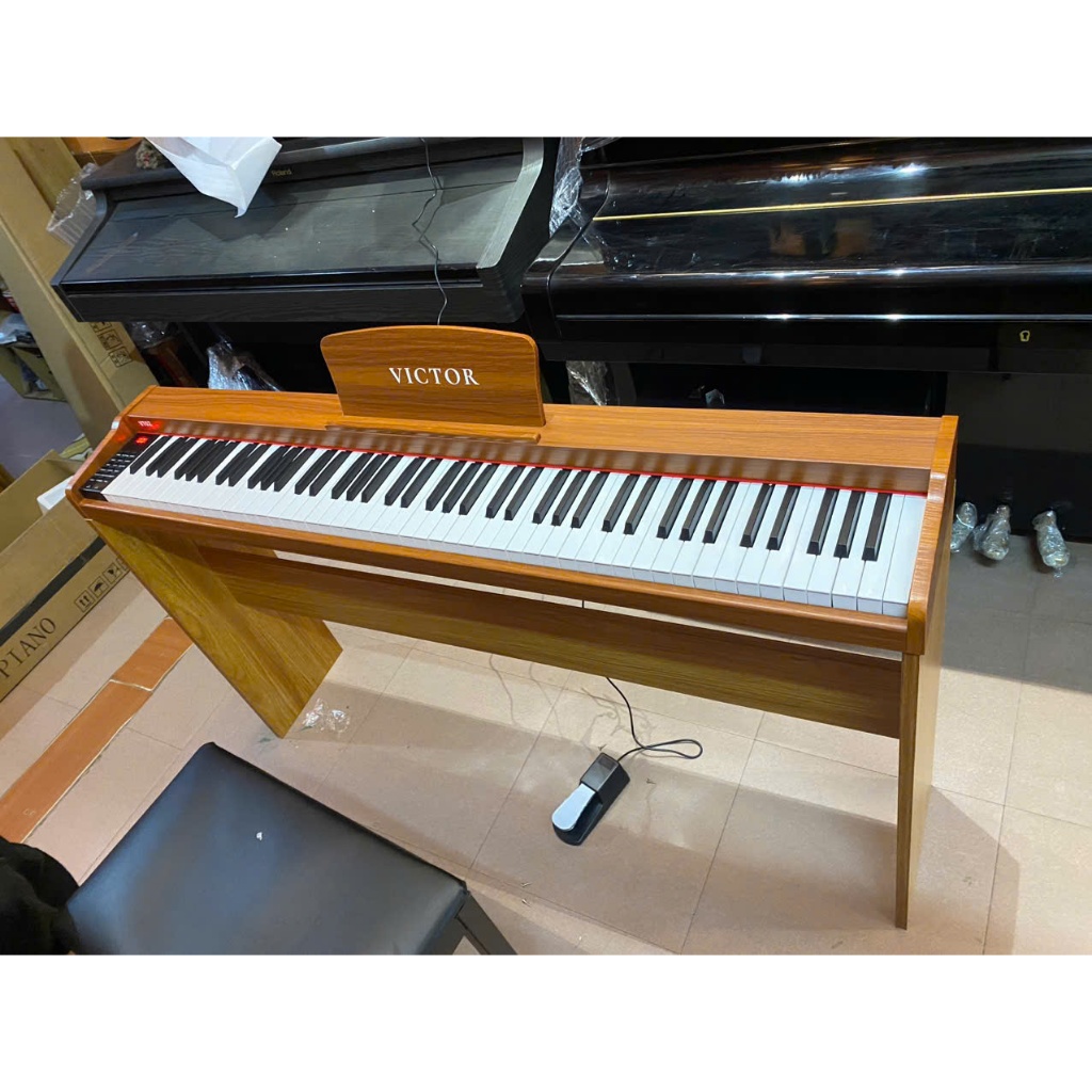 [Âm Thanh] Đàn Piano Điện VicTor VT02  Đủ 88 Phím Đàn Gỗ cao cấp, có Pedan dùng mọi lứa tuổi phím cả
