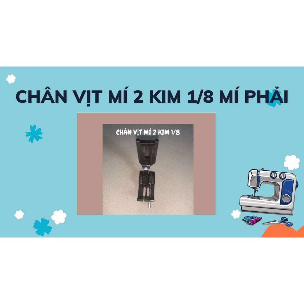 CHÂN VỊT MÍ 2 KIM 1/8 MÍ PHẢI
