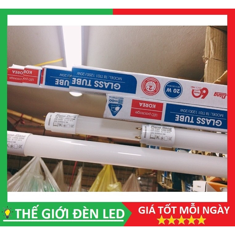 Bóng đèn LED RẠNG ĐÔNG 1.2m 20W thuỷ tinh hàng chính hãng
