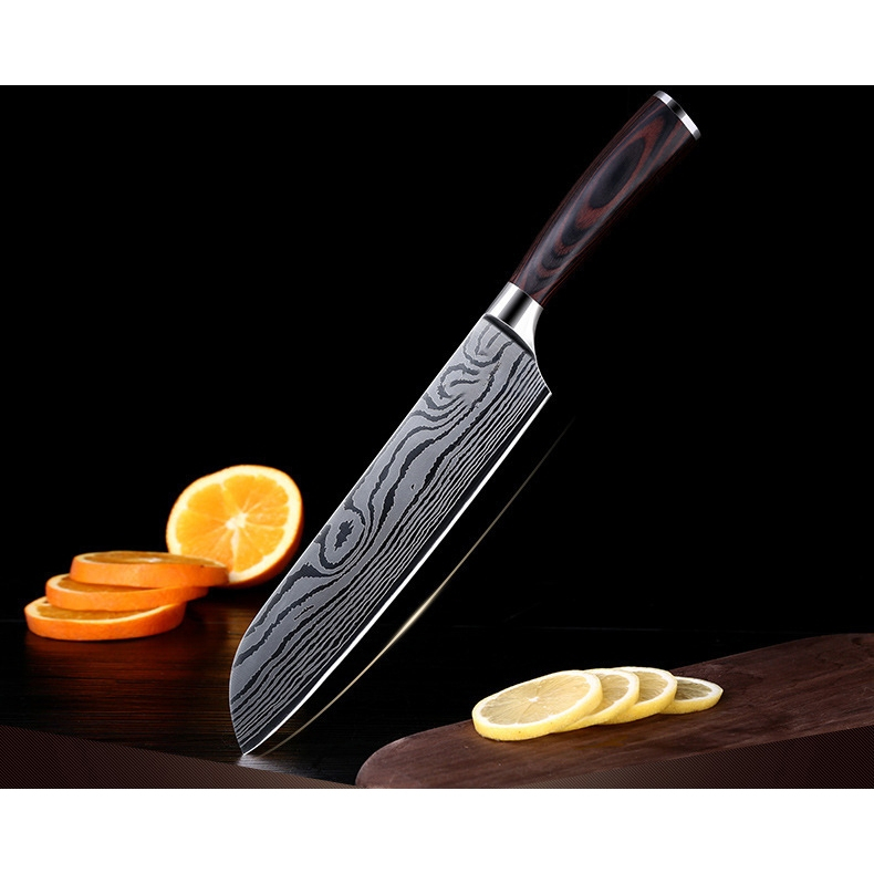 Dao Thép Damascus Dao Dao Nhà Bếp Nhật Bản Sushi Dao Của Đầu Bếp Dao Thịt Rau Củ Thịt Bò Dao Sashimi