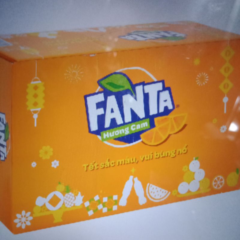Nước ngọt Fanta cam 320 ml , thùng 24 lon
