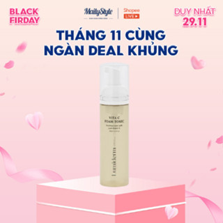 Q64_Toner sáng da Lumiderm Vita C Foam Tonic 200ml dạng bọt hỗ trợ cấp ẩm, làm trắng da, chống oxy hóa hiệu quả