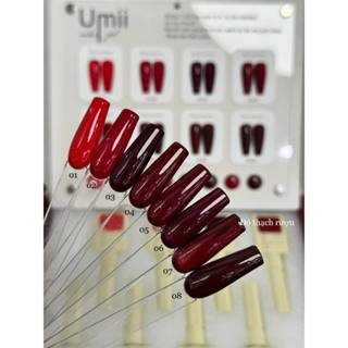  Phụ kiện nail - Sơn lẻ tone đỏ Umii 8 màu 