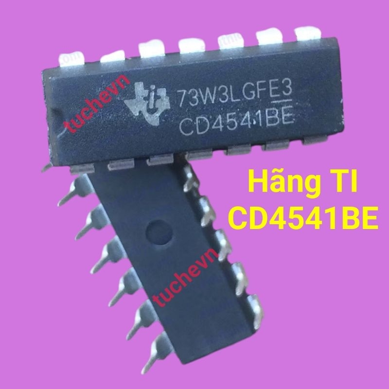 IC timer CD4541BE hãng TI CMOS Programmable Timer
