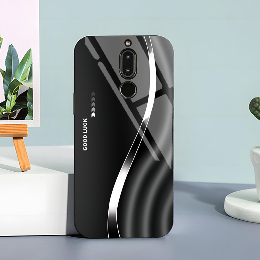 Ốp Lưng cho XIAOMI REDMI 8, 8A Mặt kính cường lực, cao cấp Họa tiết GOOD LUCK