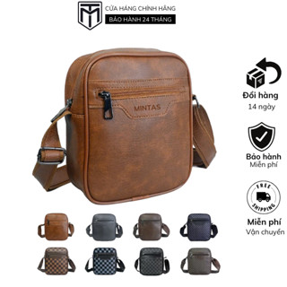 (GIÁ MỞ BÁN) Túi Đeo Nam Chất Liệu Da Pu Cao Cấp. Túi Đeo chéo nam kiểu vuông, đựng đồ cá nhân nhỏ gọn thời trang