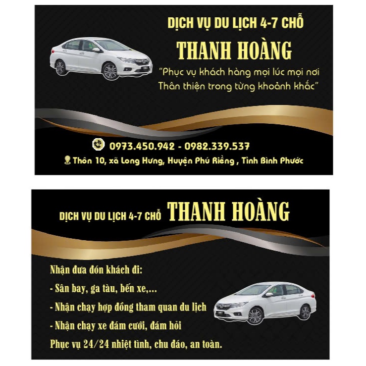 DANH THIẾP TAXI, DỊCH VỤ DU LỊCH . COMBO 200 CÁI