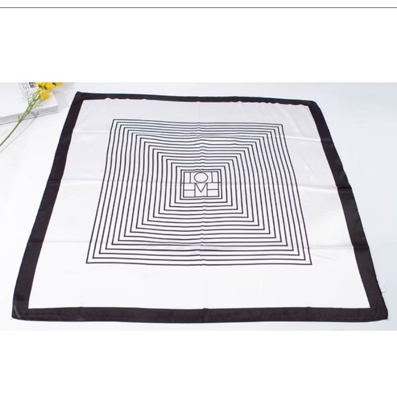 Khăn lụa vuông choàng cổ LUHAZO size 70x70 bandana turban đa năng trùm đầu thắt nơ cực xinh đi biển 