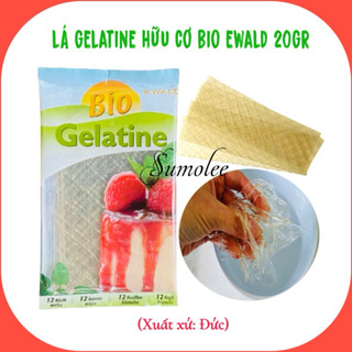   HÀNG AIR  Lá Gelatin Hữu Cơ Đức Bio Ewad 12 lá 20gr - DATE 11.2026 