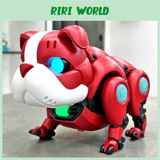 Đồ Chơi Chú Chó Robot Dog-021 Chạy Pin Biết Đi Tự Phát Nhạc Bulldog cử động linh hoạt [Tặng Pin]