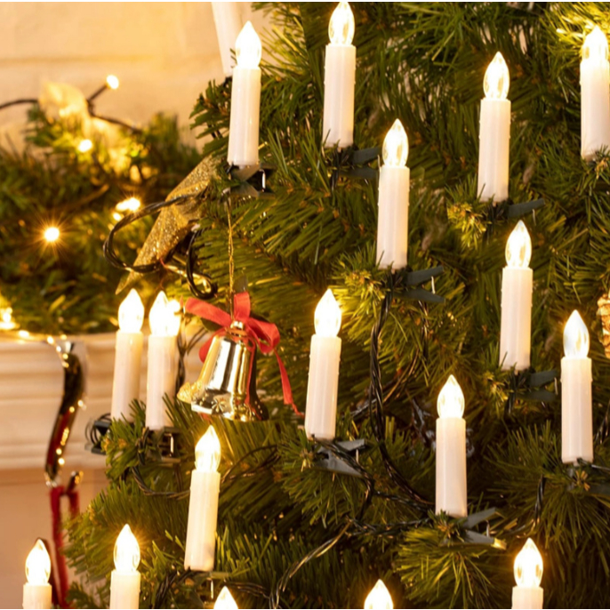 Dây Đèn Ngọn Nến LE22 Trang Trí Cây Thông Noel Giáng Sinh