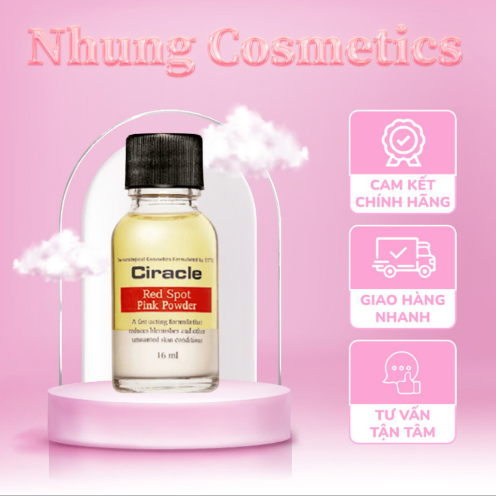 Dung dịch chấm mụn viêm, mụn bọc Ciracle Red Spot Pink Powder 16ml nhập khẩu chính hãng - Nhung Cosmetics