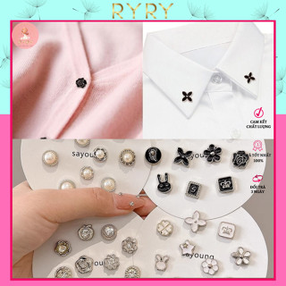 Set khuy cài áo, ghim cài áo kim loại nhiều họa tiết cực xinh - khuy áo đẹp