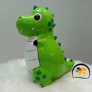 Heo Đất Tiết Kiệm Khủng Long Size To Khủng - Món Quà Độc Đáo Cho Trẻ Em - Ống Lợn Bỏ Tiền Xanh Lá Size To