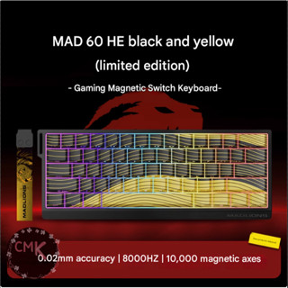  Bàn Phím Cơ Gaming Rapid Trigger - Madlions Mad68 HE - Switch Nam Châm- 1k - 8k Hz- Hỗ trợ build Silent 