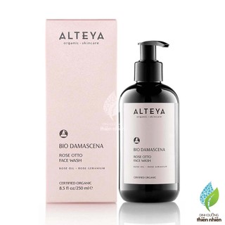  Sữa Rửa Mặt Hữu Cơ Alteya Organics Bio Damascena Rose Face Wash Chứa Tinh Dầu Hoa Hồng 250ml 