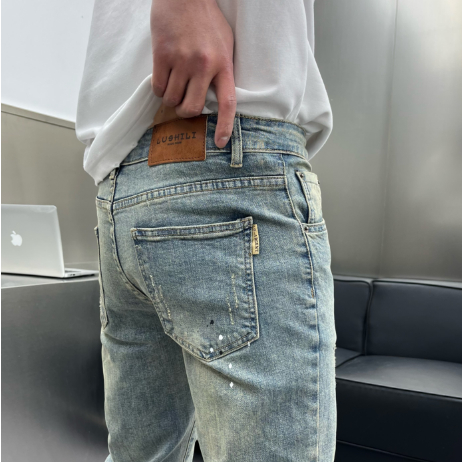 Quần jean baggy nam dáng suông ống rộng vừa hottrend Hàn Quốc Quần bò baggy nam