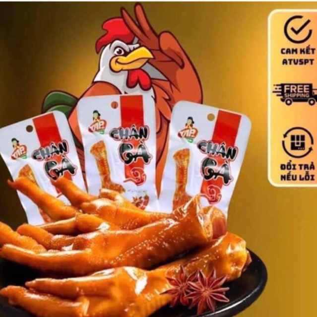 Combo 5 gói Chân Gà Cay Việt Nam- Chân Gà Đỏ Gói 50gr  TAPFOOD - Giòn dai thơm ngon - [NGON XUẤT SĂC