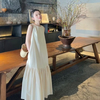 Đầm Maxi Dáng Xuông Hở Lưng Đuôi Cá Xoè Bồng Bềnh V009, Váy Xuông Đuôi Cá Đi Biển Siêu Xinh Hàng QC Có Sẵn Lekemqc