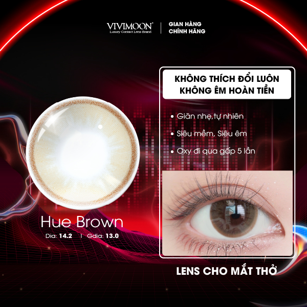 1 đôi lens cận cho mắt thở VIVIMOON 0-8 độ