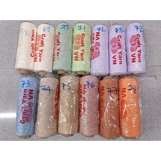 Dệt trơn 2mm Craft Yarn VN ( Mã 41-78)