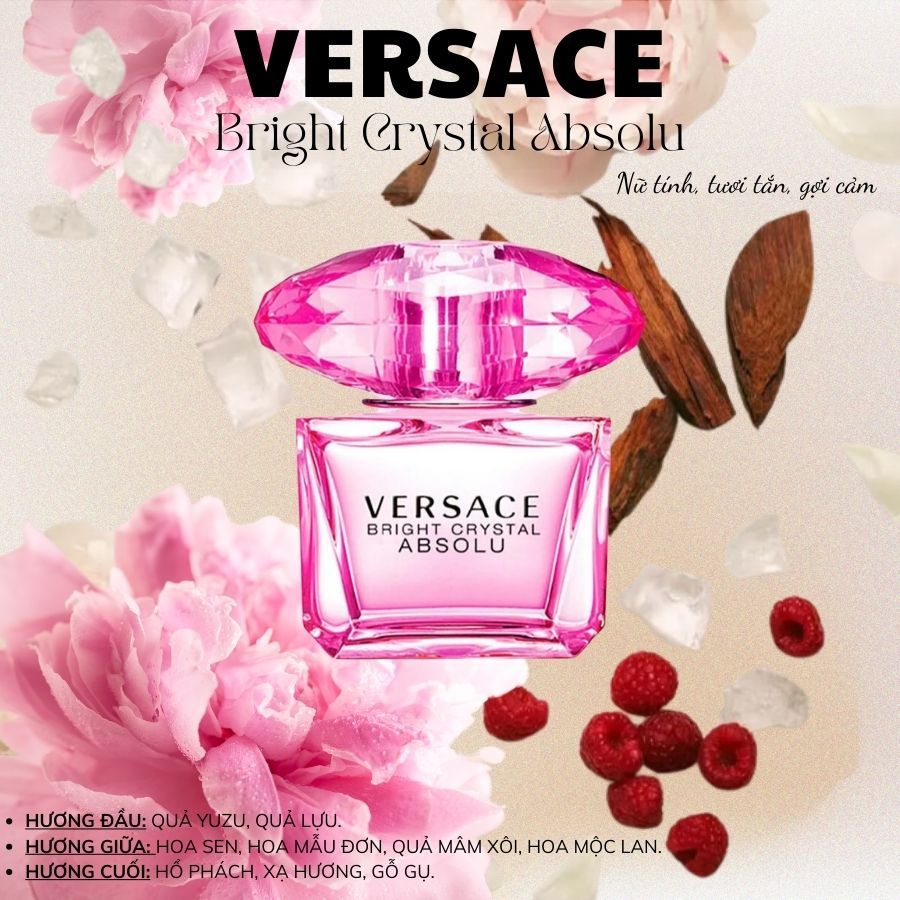 [Mẫu thử mini]Nước hoa Versace Bright Crystal,Versace Dylan Blue,Versace yellow diamond,mini 5ml