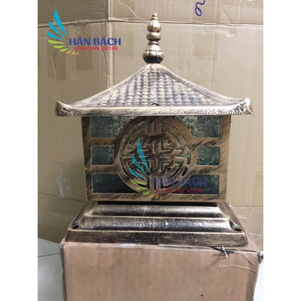 ĐÈN TRỤ CỔNG NHÔM ĐÚC D300