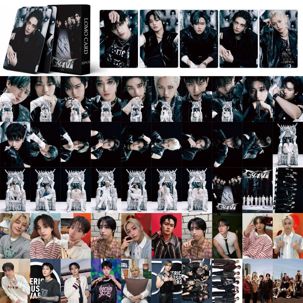 Set 55 lomo card STRAY KIDS - Japan 2nd Album GIANT 2024