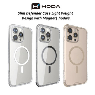 Ốp lưng trong mỏng siêu nhẹ cho IPhone 16 Pro max chính hãng hoda Slim Defender Case , hỗ trợ sạc không dây , chống ố