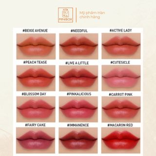 (BILL HÀN) Son Kem Lì 3CE Cloud Lip Tint 4g