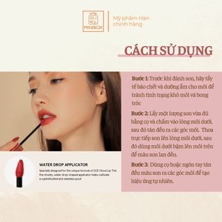 (BILL HÀN) Son Kem Lì 3CE Cloud Lip Tint 4g