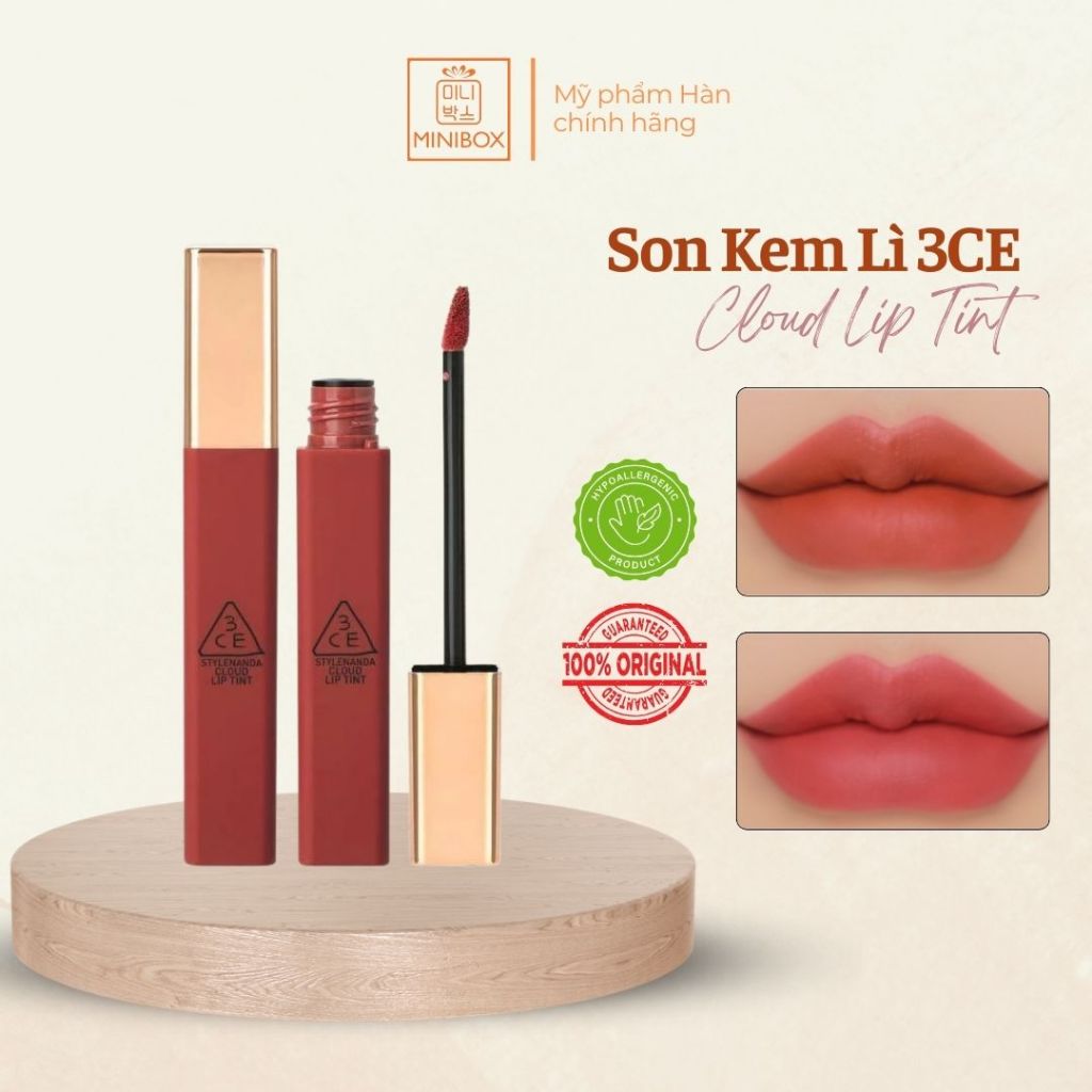 (BILL HÀN) Son Kem Lì 3CE Cloud Lip Tint 4g