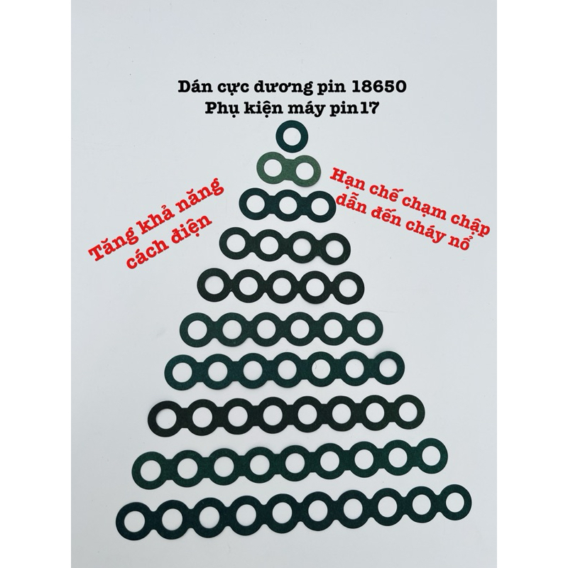 Miếng dán cực dương cell pin 18650