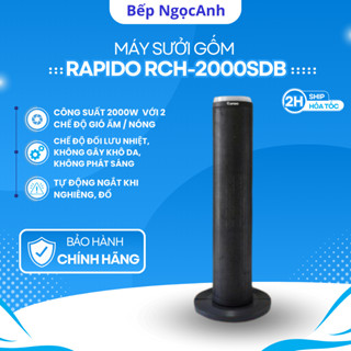 Máy sưởi gốm Rapido công suất 2000W làm ấm phòng nhanh, công nghệ ceramic không đốt oxy, bảo hành 12 tháng